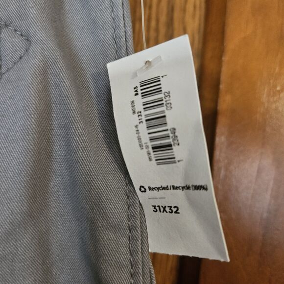 Old Navy Gray Khakis Mens Pants 31 X 32   Broken Straight Droit Aspect Porte NEW - Picture 7 of 8